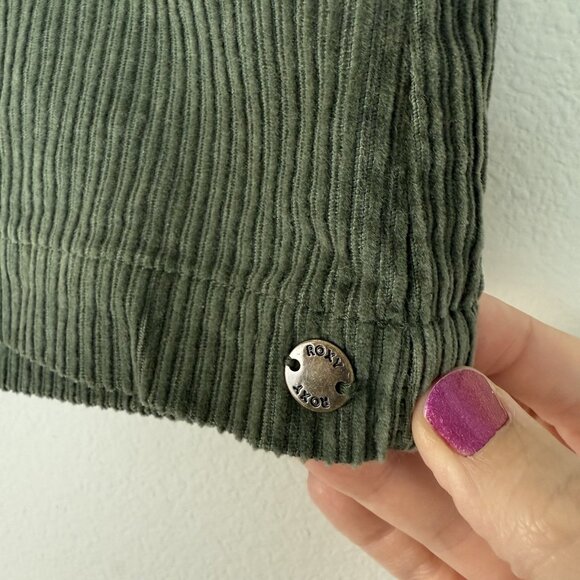 Roxy Amazing Break Corduroy Skirt Green Womens Small Casual Retro‎ Y2K Surf Girl - Picture 5 of 9